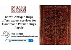 Sam's Antique Rugs offers expert services for Handmade Persian Rugs Repair