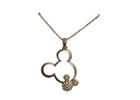 New Mickey Mouse Pendant Necklace Rose Gold Color