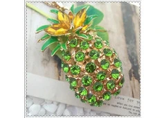 NWT New Huge Pineapple  Charm Necklace